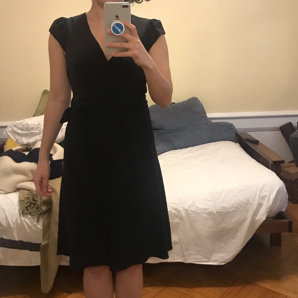 Armand Basi 100% Black Silk Dress